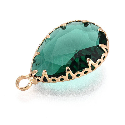Transparent Glass Pendants KK-N283-02D-G-1