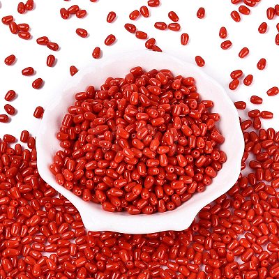 Opaque Glass Beads GLAA-Q113-01A-C01-1