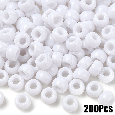 200Pcs Opaque Plastic Beads KY-YW0001-79I-1