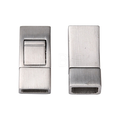 304 Stainless Steel Bayonet Clasps STAS-K145-15P-1