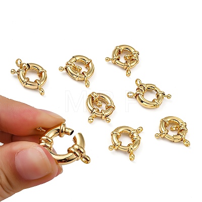 Rack Plating Brass Spring Ring Clasps LS-KK-D399-A-G-NF-1