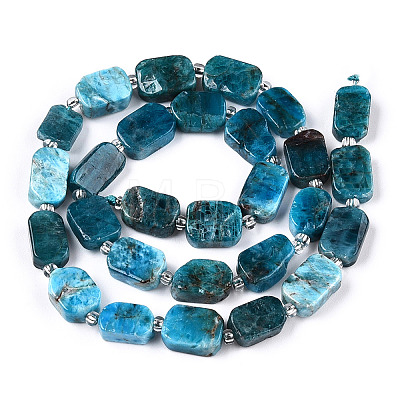 Natural Apatite Beads Strands G-T138-17-1