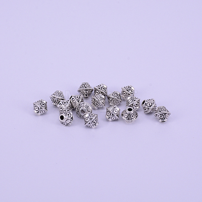 Tibetan Style Alloy Spacer Beads TIBEB-CJC0001-08AS-1