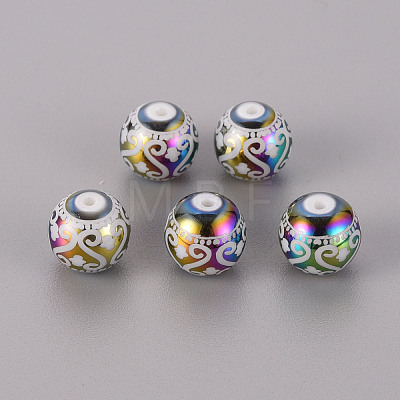 Electroplate Glass Beads EGLA-Q123-005A-1