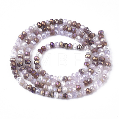 Electroplate Glass Beads Strands EGLA-S192-001A-B01-1