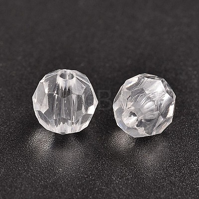 Round Transparent Acrylic Beads X-DB8mmC01-A-1
