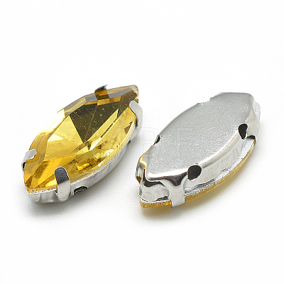 Sew on Rhinestone LS-RGLA-T034-7x15mm-22-1