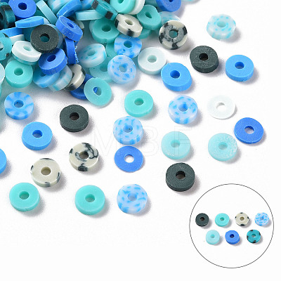 Handmade Polymer Clay Beads X-CLAY-T019-02C-1