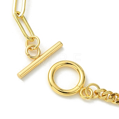 Golden Brass Charm Bracelets BJEW-JB10021-01-1