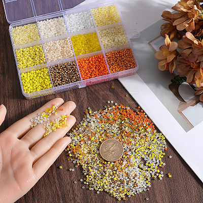 SUNNYCLUE 156g 12 Style Glass Seed Beads SEED-SC0001-32A-04-1