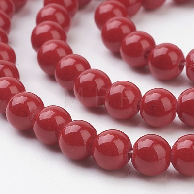 Natural Mashan Jade Round Beads Strands X-G-D263-6mm-XS31-1