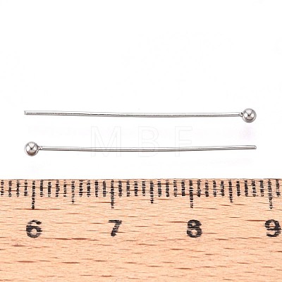 304 Stainless Steel Head Pins STAS-T065-30mm-20P-1