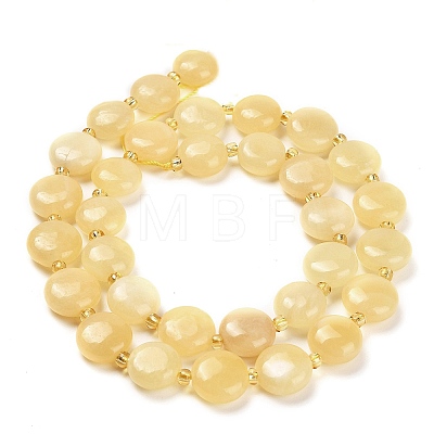 Natural Yellow Jade Beads Strands G-H005-B05-01-1