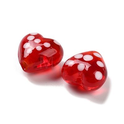 Handmade Lampwork Enamel Beads X-LAMP-B030-02A-01-1