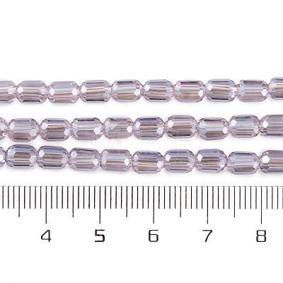 Electroplate Glass Beads Strands EGLA-D031-01V-1