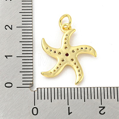 Brass Micro Pave Cubic Zirconia Pendants FIND-Z023-02A-1