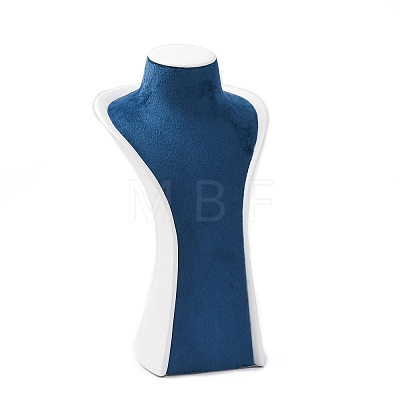 Bust Shaped PU Leather Jewelry Display Stands for Necklaces AJEW-A068-03A-1