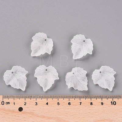 Autumn Theme Transparent Frosted Acrylic Pendants PAF002Y-14-1