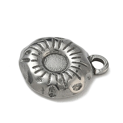 304 Stainless Steel Pendant Cabochon Settings STAS-P422-03P-1