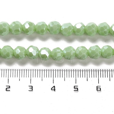 Electroplate Opaque Glass Beads Strands EGLA-A035-P6mm-A20-1
