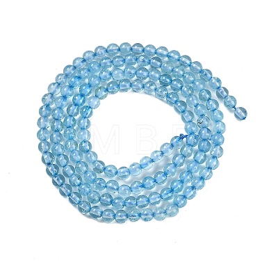 Natural Blue Topaz Beads Strands G-P553-A01-01-1