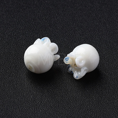 Handmade Bumpy Lampwork Beads LAMP-T017-16B-1