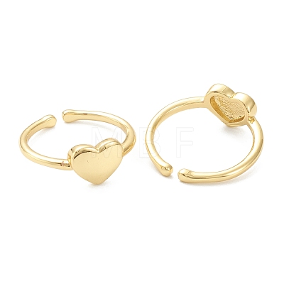 Brass Cuff Rings RJEW-A001-06G-1