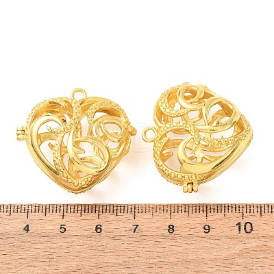 Brass Cage Pendants KK-CBA8ACD-02G-B-1