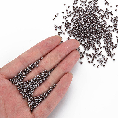 12/0 Two Tone Opaque Glass Seed Beads SEED-T006-01A-A03-1
