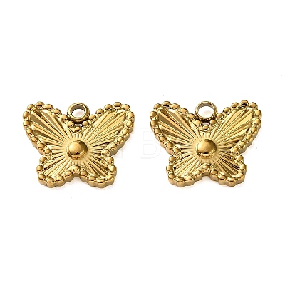 304 Stainless Steel Charms STAS-P440-02G-1