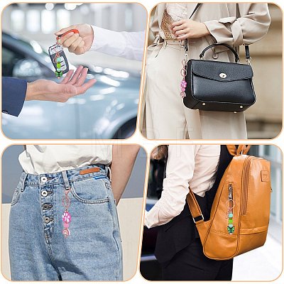 16Pcs Alloy Bar Beadable Keychain for Jewelry Making DIY Crafts KEYC-SZ0001-16RG-1