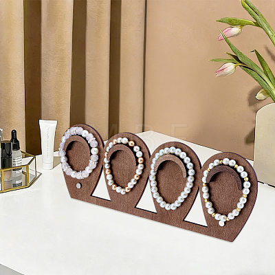 1 Set 1-Tier Wood Jewelry Display Stands ODIS-SC0001-14A-1