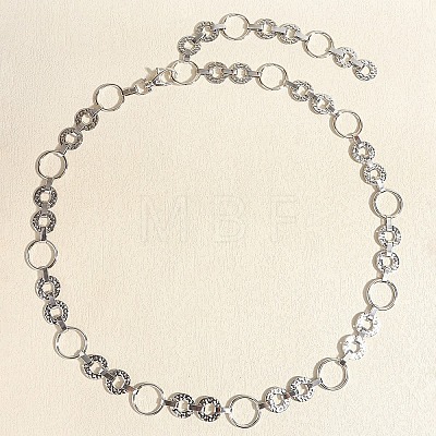 Alloy Ring Link Chain Waist Belly Chains for Women FS-WGC2DCA-02-1