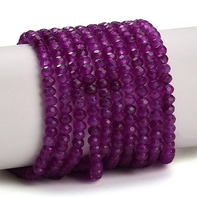 Dyed Natural White Jade Beads Strands GG-CBAF9EE-A19-3x4mm-1