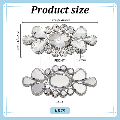 6Pcs Glass Rhinestone DIY-PH0038-43-1