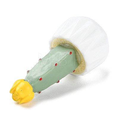 Resin Simulation Potted Cactus DJEW-F019-01A-1