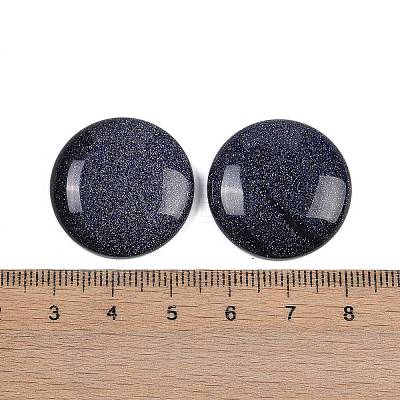 Synthetic Blue Goldstone Cabochons G-H1596-FR-25mm-29-1