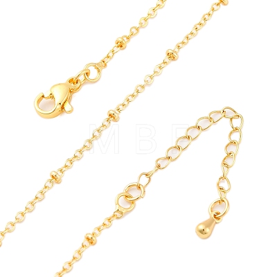 Brass Satellite Chains Necklaces for Women NJEW-D302-61G-1