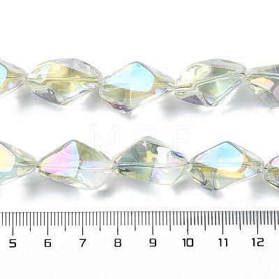 Electroplate Transparent Glass Beads Strands EGLA-E060-01A-FR01-1