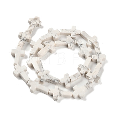 Natural Howlite Beads Strands G-I337-A07-01-1