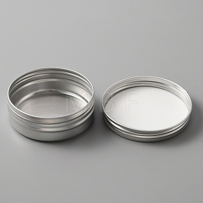 Aluminium Shallow Round Candle Tins AJEW-WH0312-58B-1