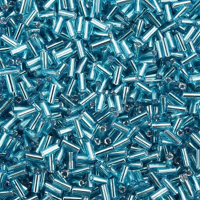 Plated Glass Bugle Beads SEED-S046-01A-23-1