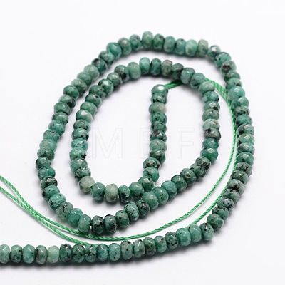 Dyed Natural Malaysia Jade Rondelle Beads Strands X-G-E316-2x4mm-23-1