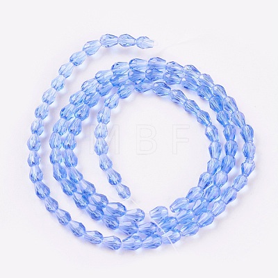 Faceted Glass Beads Strands X-GLAA-A036-F08-1