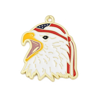 Independence Day Alloy Enamel Pendants ENAM-V001-04C-G-1
