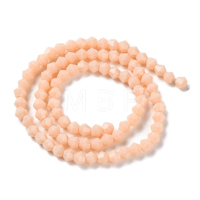 Opaque Solid Color Imitation Jade Glass Beads Strands GLAA-F029-P4mm-06-1