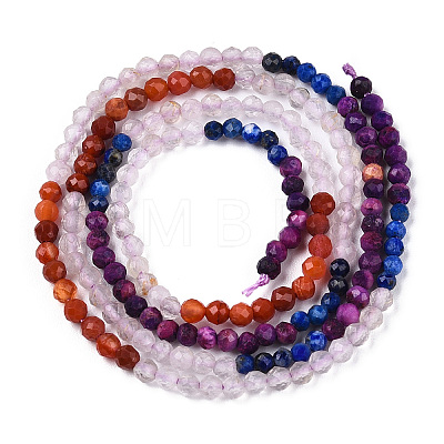 Natural Mixed Gemstone Beads Strands G-D080-A01-03-20-1