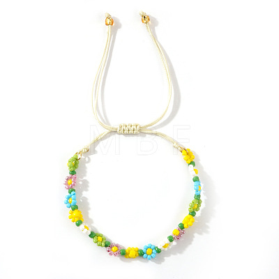 Handmade Plastic Beaded Link Bracelets CB6156-4-1