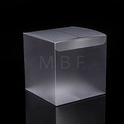 Frosted PVC Rectangle Favor Box Candy Treat Gift Box CON-WH0074-01B-1