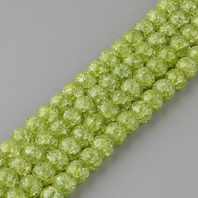 Synthetic Crackle Quartz Beads Strands GLAA-S134-8mm-18-1